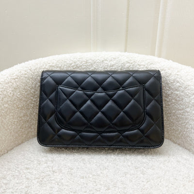 Chanel Classic Wallet on Chain WOC in Black Lambskin and GHW