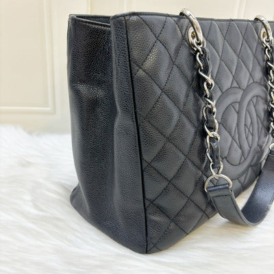 Chanel Grand Shopping Tote GST in Black Caviar and SHW