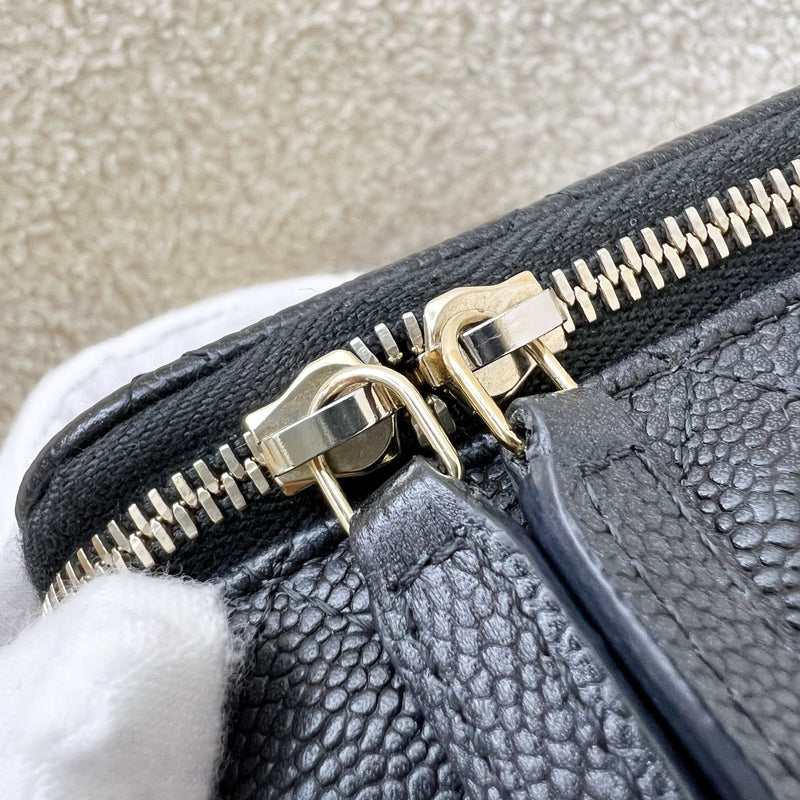 Chanel 23P Heart Adjustable Chain Vanity in Black Caviar and AGHW