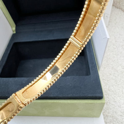 Van Cleef & Arpels VCA Perlee Signature Bracelet Small Model in 18K Yellow Gold, Size 16