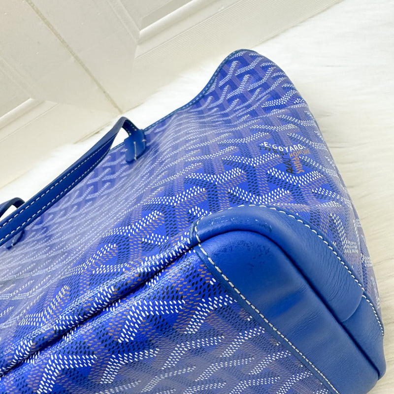 Goyard Artois PM Tote in Sky Blue Signature Canvas