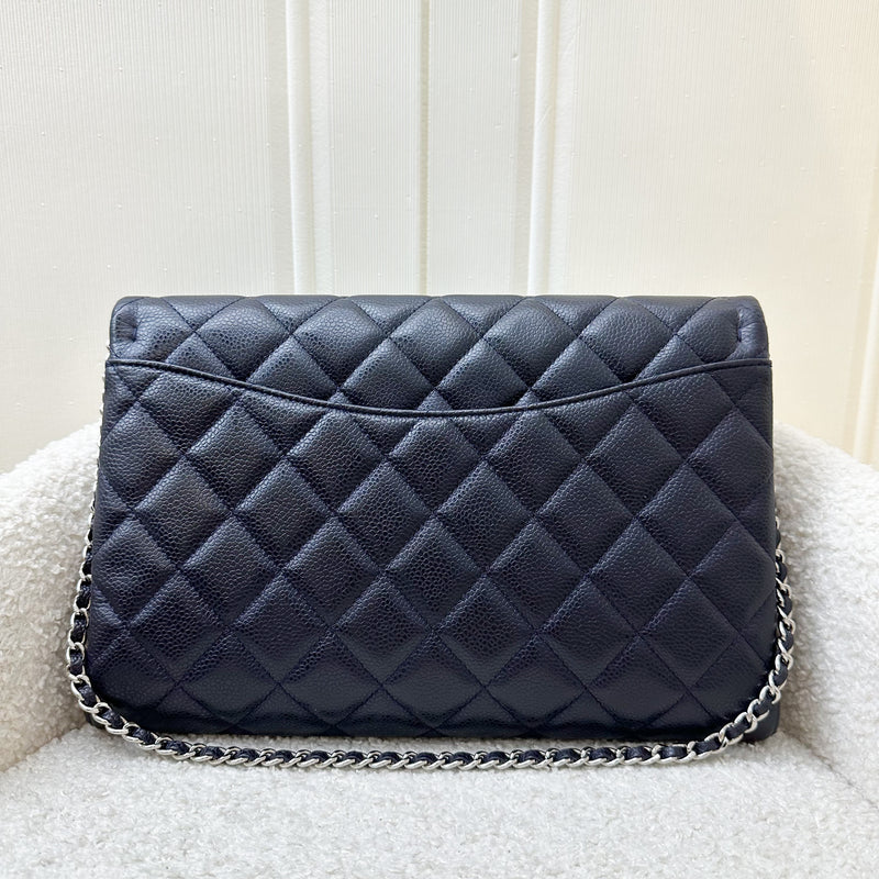 Chanel Timeless Clutch with Chain in Midnight Blue Caviar and SHW