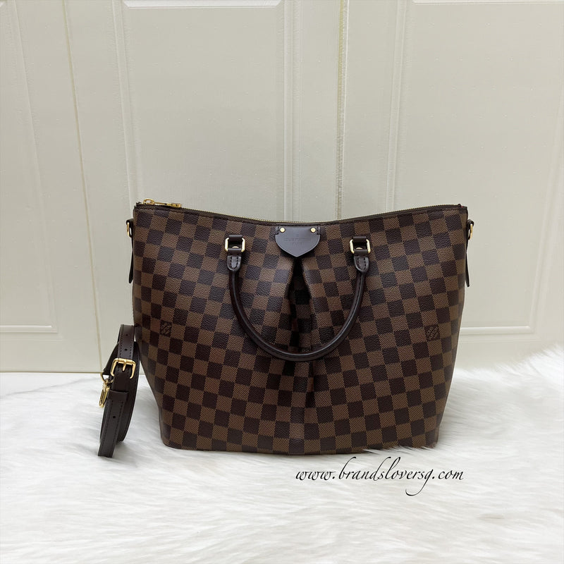 LV Siena GM Bag in Damier Ebene Canvas and GHW