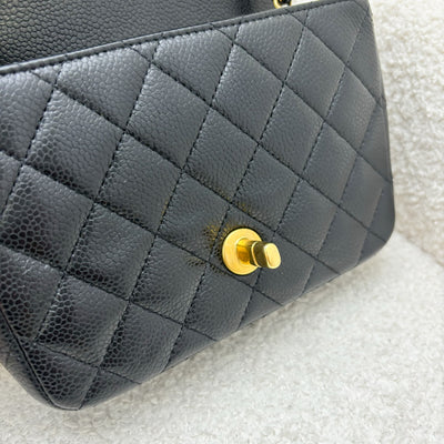 Chanel 16C Classic Square Mini Flap in Black Caviar and GHW