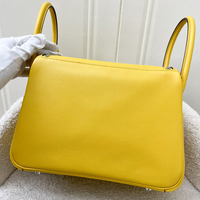 Hermes Lindy 26 in Sun Yellow Evercolor Leather and PHW