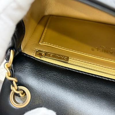 Chanel Pearl Crush Mini Rectangle Flap in Black Lambskin and AGHW