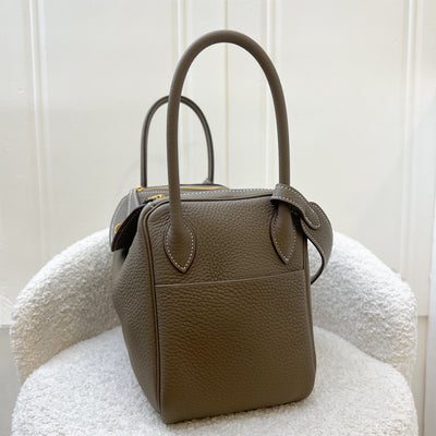 Hermes Lindy 26 in Etoupe Clemence Leather and GHW