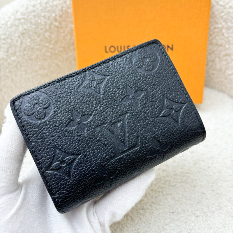 LV Clea Compact Wallet in in Black Monogram Empreinte Leather and GHW