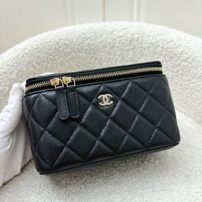 Chanel Classic Small Vanity in Black Caviar and LGHW