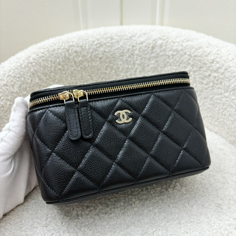 Chanel Classic Small Vanity in Black Caviar and LGHW