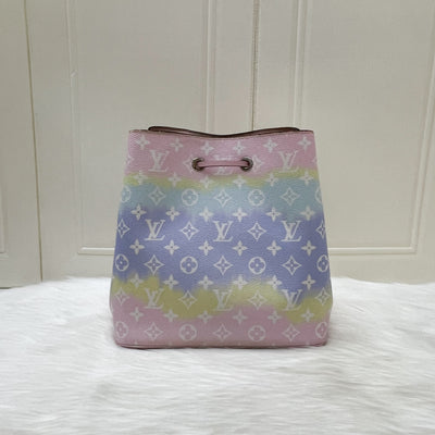 LV Neonoe MM in Pastel Escale Canvas and GHW