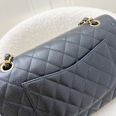 Chanel Medium Classic Flap CF in Black Caviar and GHW