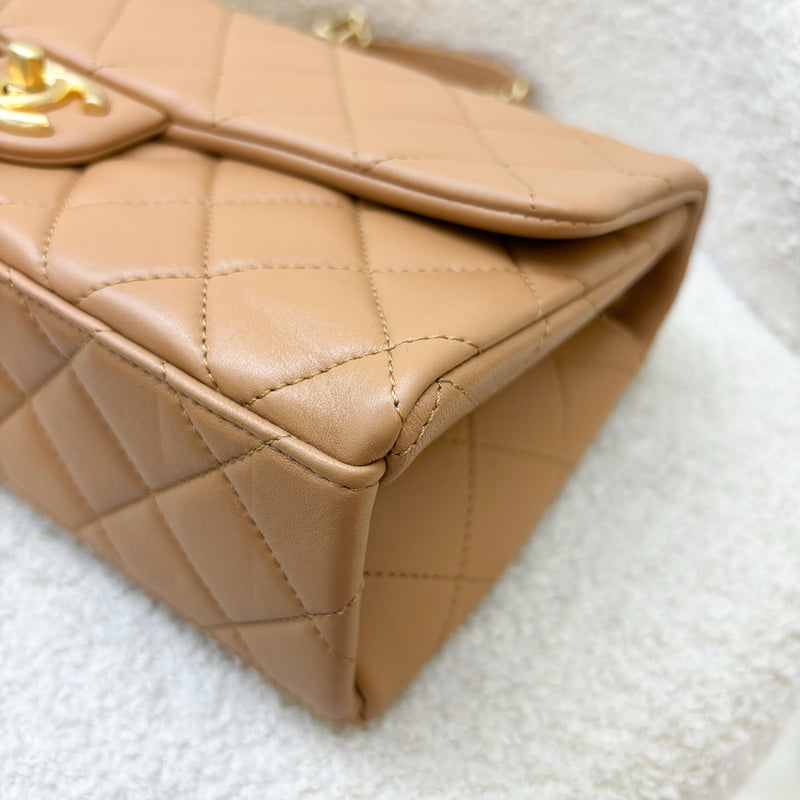 Chanel 23P Seasonal Flap Bag in Caramel Lambskin and AGHW