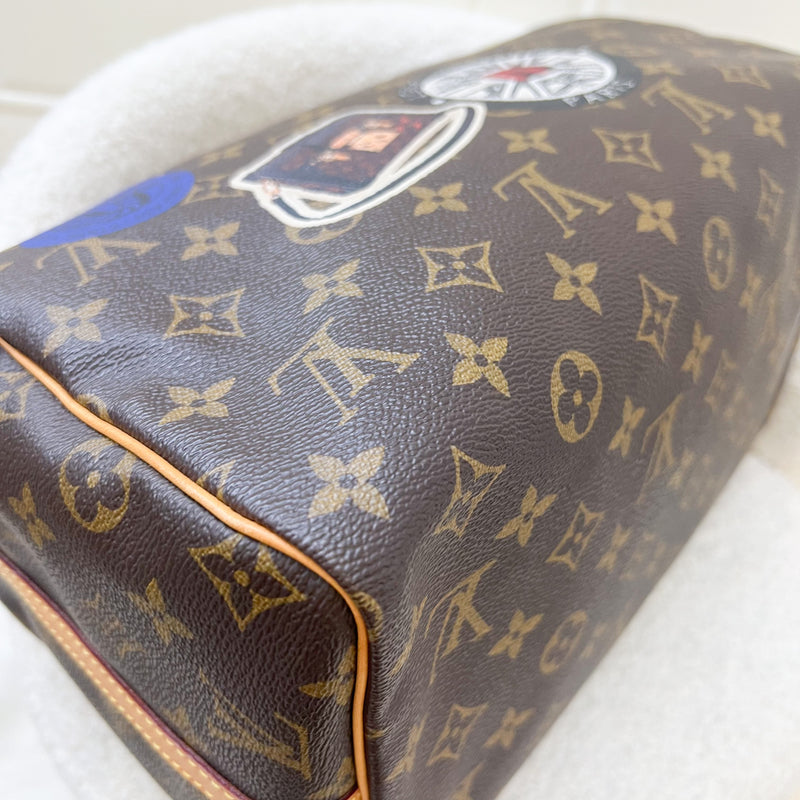 LV World Tour Speedy Bandouliere 30 in Monogram Canvas and GHW