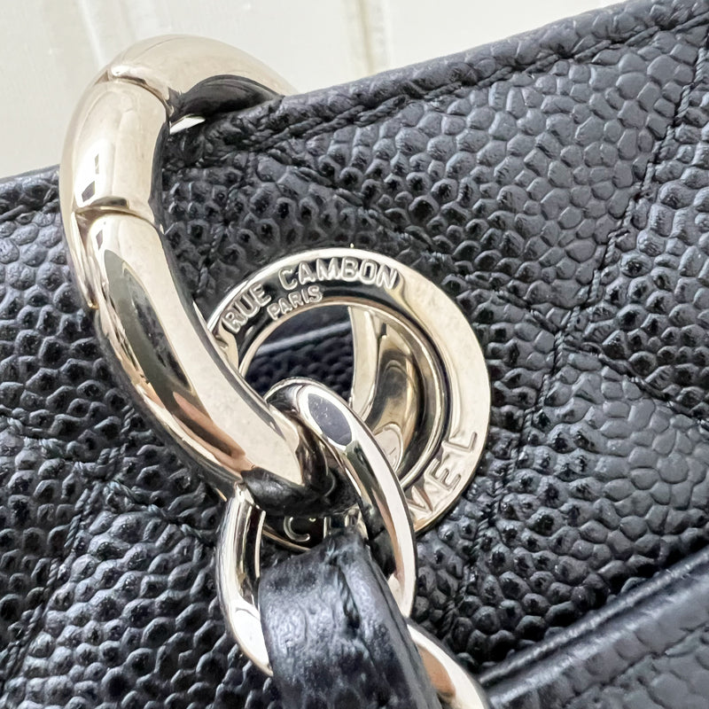 Chanel Grand Shopping Tote GST in Black Caviar and SHW