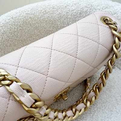 Chanel 20A Small Fashion Therapy Flap Bag in Light Pink Caviar and AGHW