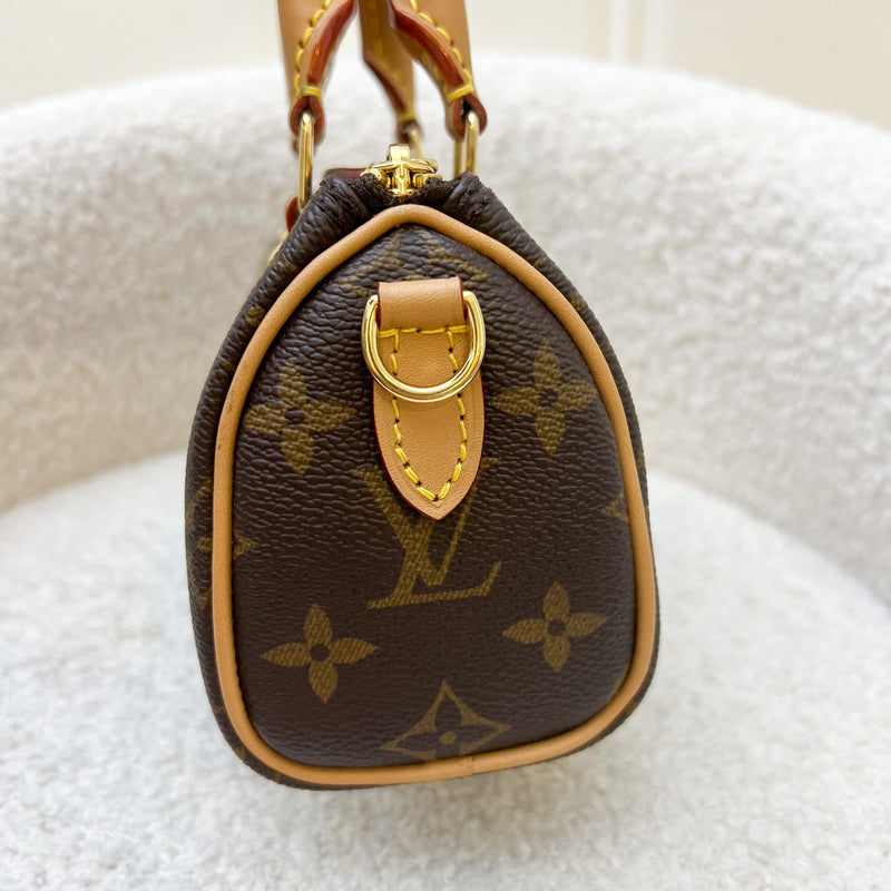 LV Nano Speedy in Monogram Canvas and GHW