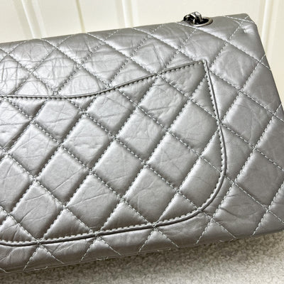 Chanel 2.55 Reissue 227 Maxi Flap in Silver Calfskin and RHW