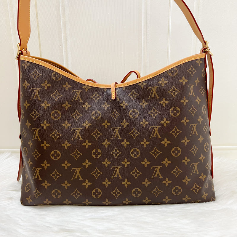 LV Carryall MM Hobo Bag in Monogram Canvas and GHW