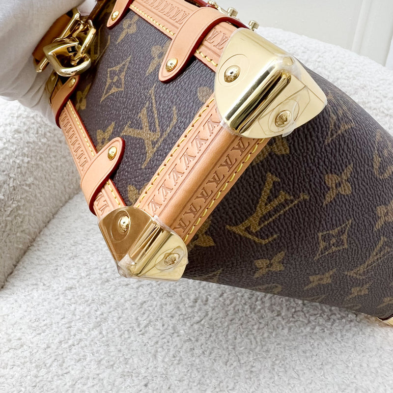 LV Side Trunk MM Bag in Monogram Canvas and GHW