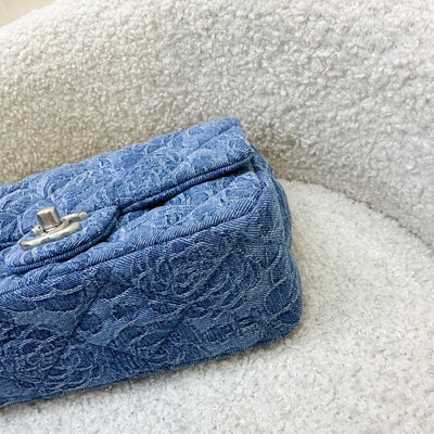 Chanel Sweet Heart Mini Rectangle Flap in Blue Denim and SHW