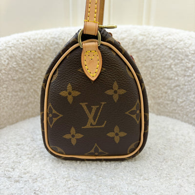 LV Nano Speedy in Monogram Canvas GHW (Non-detachable Strap Version)