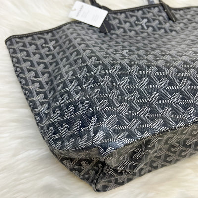 Goyard Saint Louis PM Tote in Gris Grey Goyardine Canvas