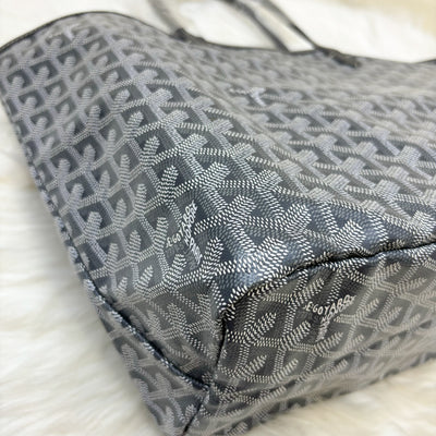 Goyard Saint Louis PM Tote in Gris Grey Goyardine Canvas