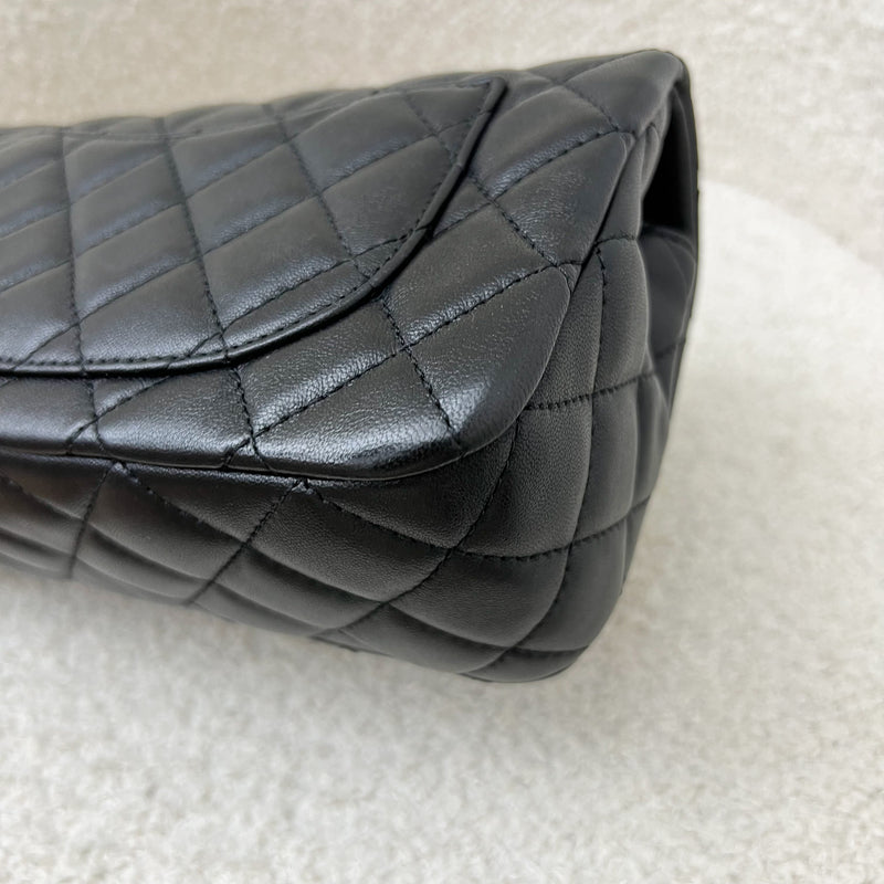 Chanel 22S Pearl Crush Mini Rectangle Flap in Black Lambskin and AGHW