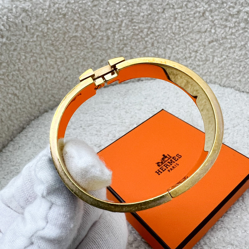 Hermes Clic H Bracelet in Noir Black Enamel