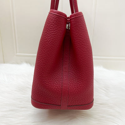 Hermes Garden Party 30 in Rouge Piment Negonda Leather and SHW