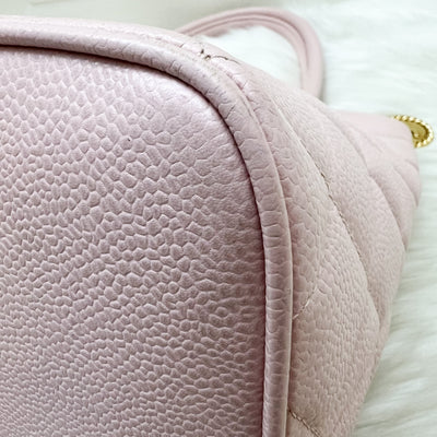 Chanel Vintage Medallion Tote in Sakura Pink Caviar and GHW