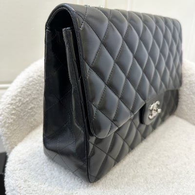 Chanel Jumbo Single Flap SF in Black Lambskin and SHW