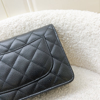 Chanel Classic Wallet on Chain WOC in Black Caviar and GHW