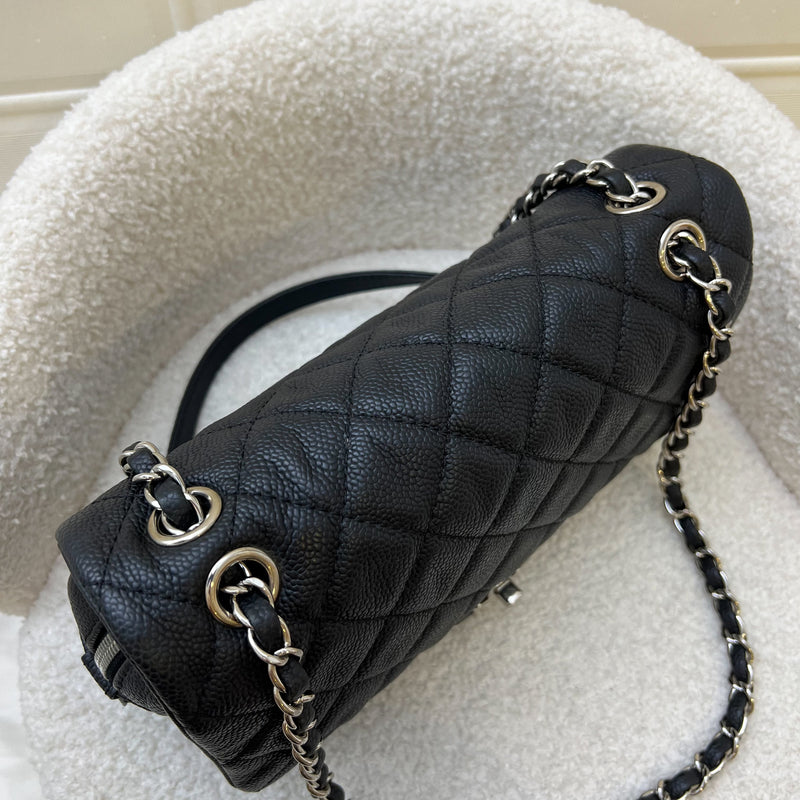 Chanel Easy Caviar Medium Flap Bag in Black Caviar and SHW