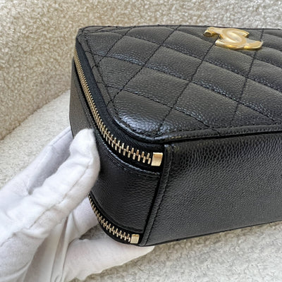 Chanel 22S "Pick Me Up" Vanity Case in Black Caviar AGHW