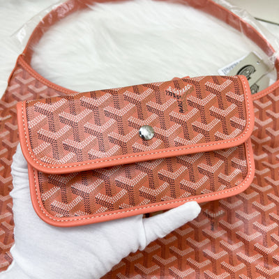 Goyard Boheme Hobo Bag in China Exclusive Limited Edition Coral Goyardine Canvas