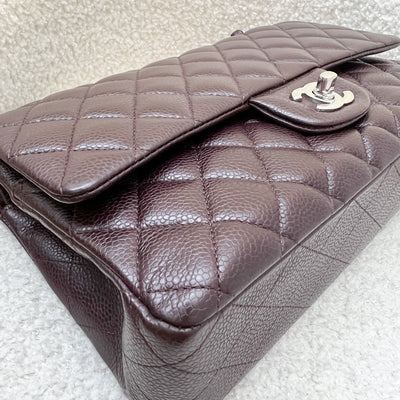 Chanel Medium Classic Flap CF in Dark Brown Caviar and SHW