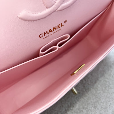 Chanel Medium Classic Flap CF in 22S Light Pink Caviar and LGHW