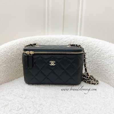 Chanel Classic Small Vanity in Black Caviar and LGHW