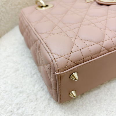 Dior Lady Dior ABCDior Small Bag in Blush Pink Lambskin and LGHW