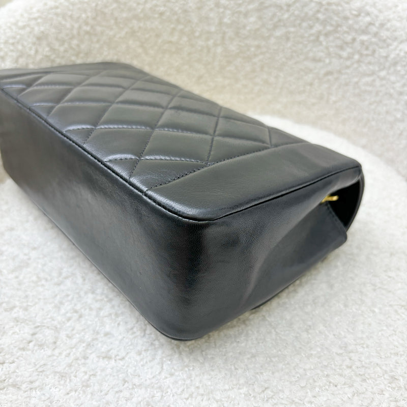 Chanel Small 22cm Diana Flap in Black Lambskin and 24K GHW