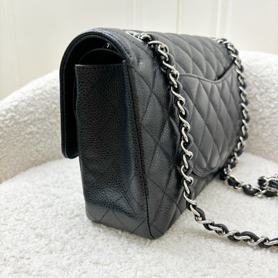 Chanel Medium Classic Flap CF in Black Caviar and SHW