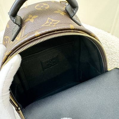 LV Palm Springs Mini Backpack in Monogram Canvas and GHW