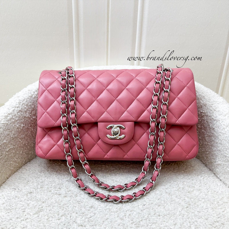 Chanel Medium Classic Flap CF in Pink Lambskin and SHW