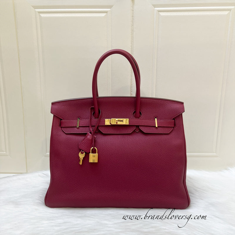 Hermes Birkin 35 in Rubis Togo Leather and GHW