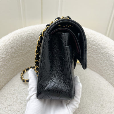 Chanel Small Classic Flap CF in Black Caviar and GHW