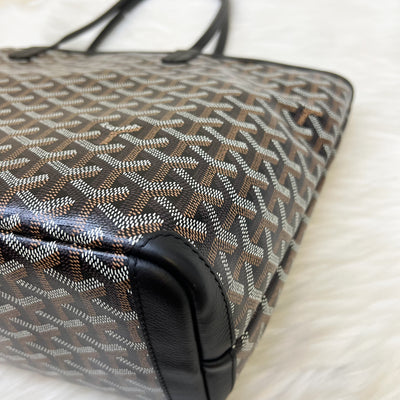 Goyard Artois PM Tote in Black Signature Goyardine Canvas