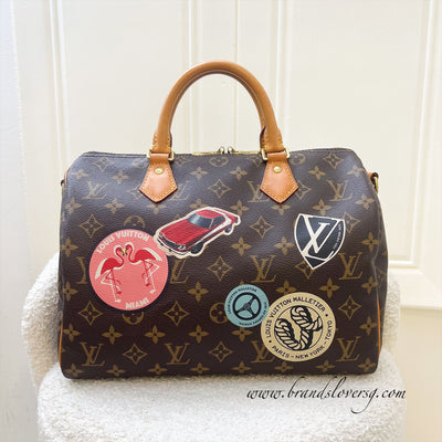 LV World Tour Speedy Bandouliere 30 in Monogram Canvas and GHW