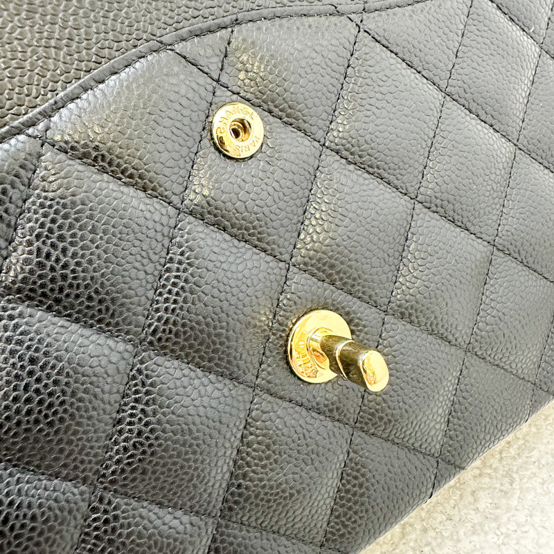 Chanel Jumbo Classic Flap DF in Black Caviar and GHW